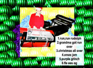 a Purple Tree Christmas Song Line Up, Run Run Rudolph, Grandma Got Run Over, Christmas All Over Again, Purple Grinch