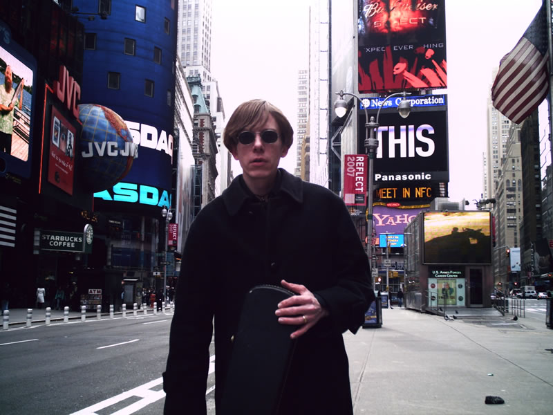 David Perry in Times Square